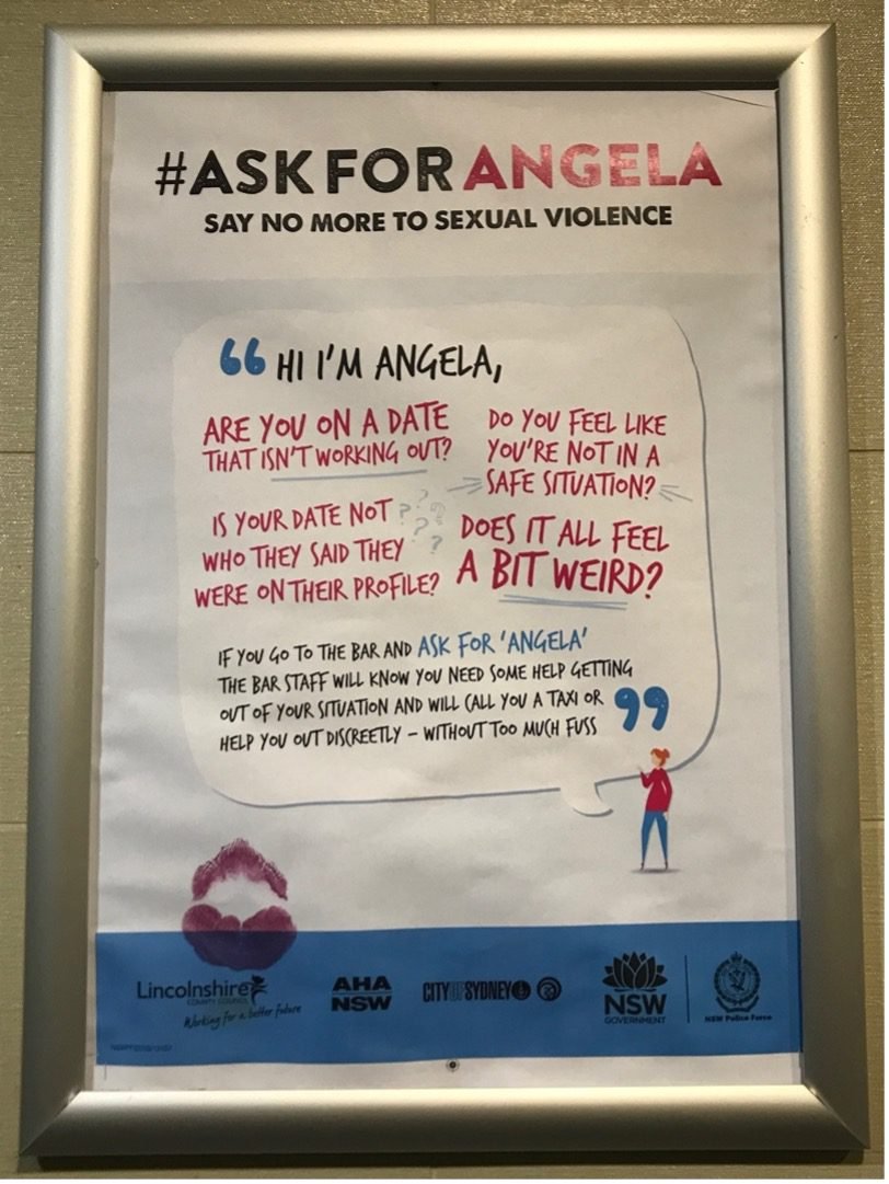 “is Angela Here” The Code Word Campaign Helps Women Stay Safe In Bars Wsup 