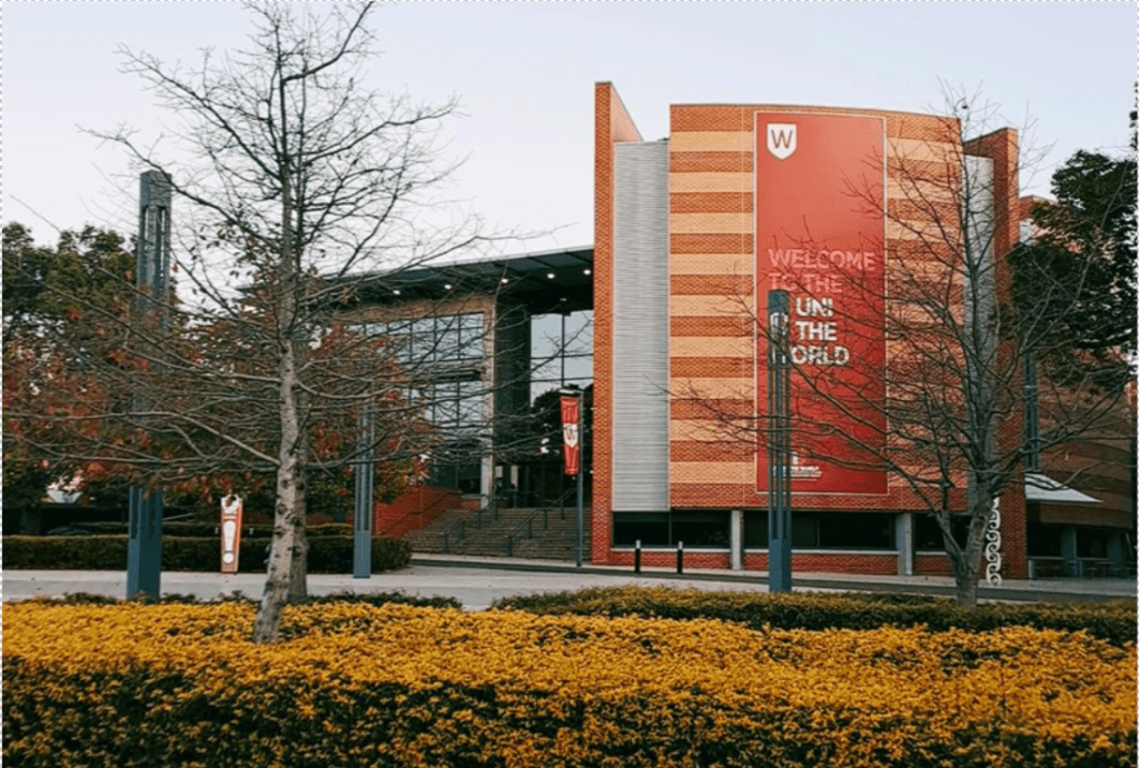 image of Western Sydney University, taken at Parramatta South Campus during Autumn.